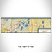 Flat View of Map Custom Lino Lakes Minnesota Map Enamel Mug in Woodblock