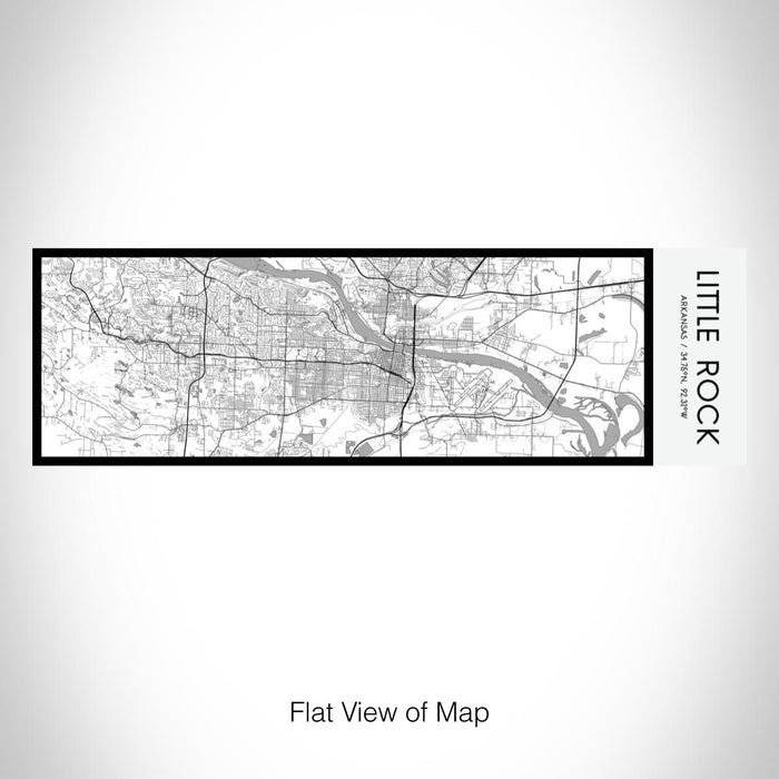 Rendered View of Little Rock Arkansas Map on 10oz Stainless Steel Insulated Cup in Classic with Sliding Lid