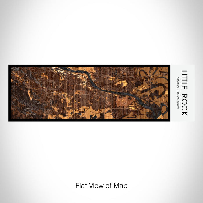 Rendered View of Little Rock Arkansas Map on 10oz Stainless Steel Insulated Cup in Ember with Sliding Lid