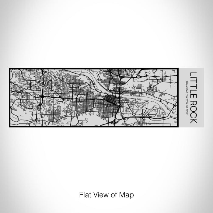 Rendered View of Little Rock Arkansas Map on 10oz Stainless Steel Insulated Cup with Sipping Lid