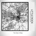 Rendered View of Little Rock Arkansas Map on 17oz Stainless Steel Insulated Tumbler in Matte White with Tactile Lines