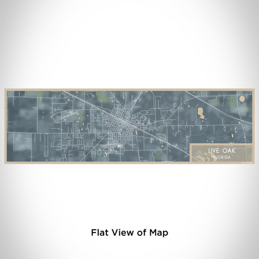 Flat View of Map Custom Live Oak Florida Map Enamel Mug in Afternoon