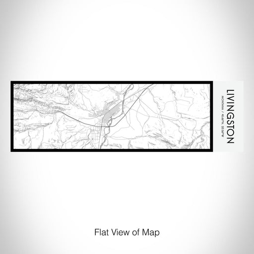 Rendered View of Livingston Montana Map on 10oz Stainless Steel Insulated Cup in Classic with Sliding Lid