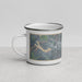 Left View Custom Logan Ohio Map Enamel Mug in Afternoon