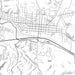 Logan Ohio Map Print in Classic Style Zoomed In Close Up Showing Details