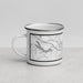 Left View Custom Logan Ohio Map Enamel Mug in Classic