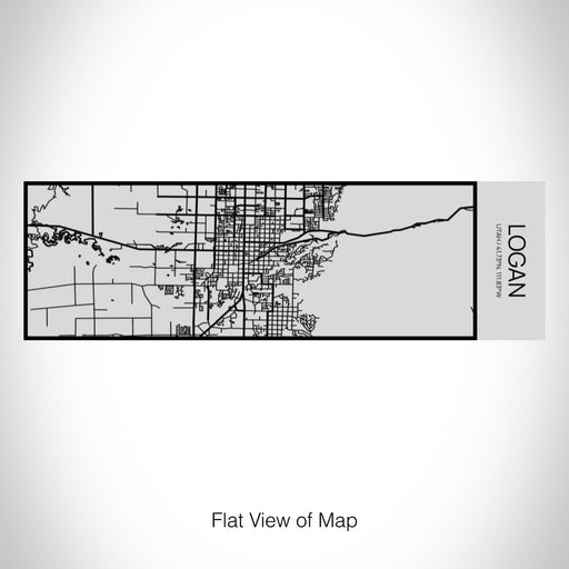 Rendered View of Logan Utah Map on 10oz Stainless Steel Insulated Cup with Sipping Lid