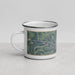 Left View Custom Logansport Indiana Map Enamel Mug in Afternoon