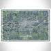 Logansport Indiana Map Print Landscape Orientation in Afternoon Style With Shaded Background