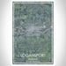 Logansport Indiana Map Print Portrait Orientation in Afternoon Style With Shaded Background