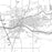 Logansport Indiana Map Print in Classic Style Zoomed In Close Up Showing Details