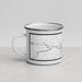 Left View Custom Logansport Indiana Map Enamel Mug in Classic