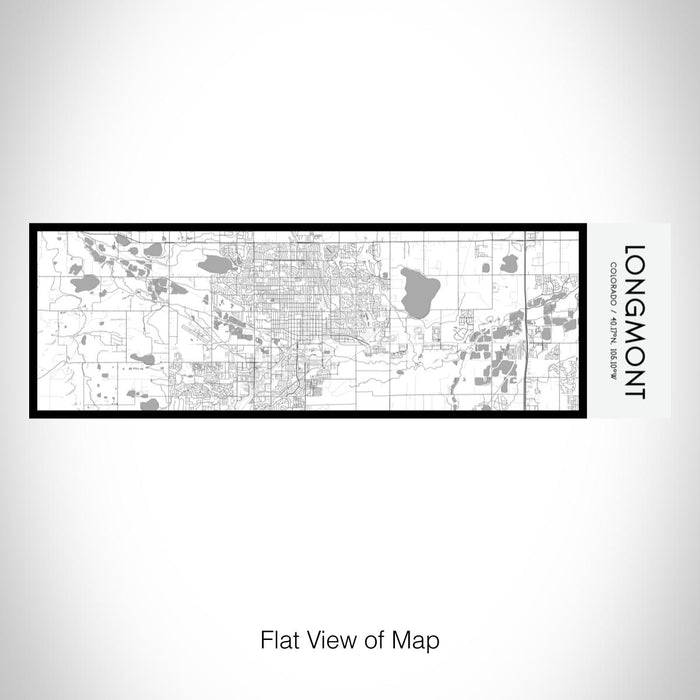 Rendered View of Longmont Colorado Map on 10oz Stainless Steel Insulated Cup in Classic with Sliding Lid