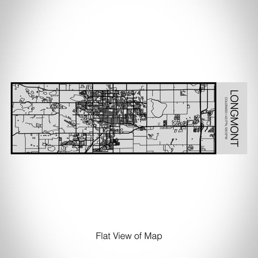 Rendered View of Longmont Colorado Map on 10oz Stainless Steel Insulated Cup with Sipping Lid