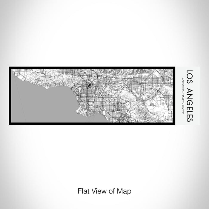 Rendered View of Los Angeles California Map on 10oz Stainless Steel Insulated Cup in Classic with Sliding Lid