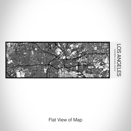 Rendered View of Los Angeles California Map on 10oz Stainless Steel Insulated Cup in Matte White with Sliding Lid