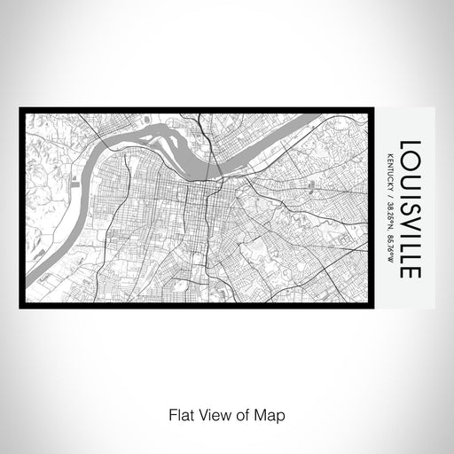 Rendered View of Louisville Kentucky Map on 17oz Stainless Steel Insulated Bottle with printed classic style map