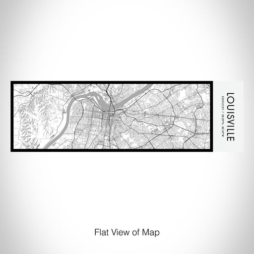 Rendered View of Louisville Kentucky Map on 10oz Stainless Steel Insulated Cup in Classic with Sliding Lid