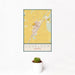 12x18 Lovelock Nevada Map Print Portrait Orientation in Woodblock Style With Small Cactus Plant in White Planter