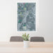 24x36 Lovelock Nevada Map Print Portrait Orientation in Afternoon Style Behind 2 Chairs Table and Potted Plant