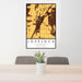 24x36 Lovelock Nevada Map Print Portrait Orientation in Ember Style Behind 2 Chairs Table and Potted Plant