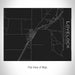 Rendered View of Lovelock Nevada Map on 20oz Stainless Steel Insulated Bottle with Bamboo Top in Black