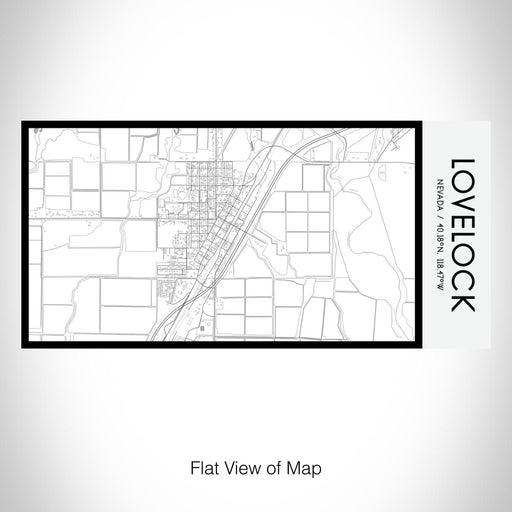 Rendered View of Lovelock Nevada Map on 17oz Stainless Steel Insulated Bottle with printed classic style map