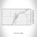 Rendered View of Lovelock Nevada Map on 17oz Stainless Steel Insulated Cola Bottle in White