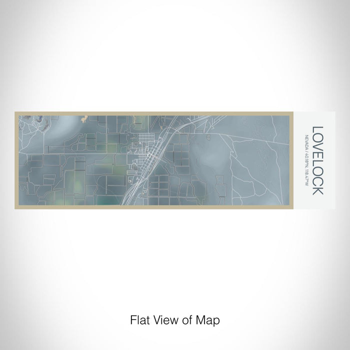Rendered View of Lovelock Nevada Map on 10oz Stainless Steel Insulated Cup in Afternoon with Sliding Lid