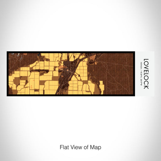 Rendered View of Lovelock Nevada Map on 10oz Stainless Steel Insulated Cup in Ember with Sliding Lid