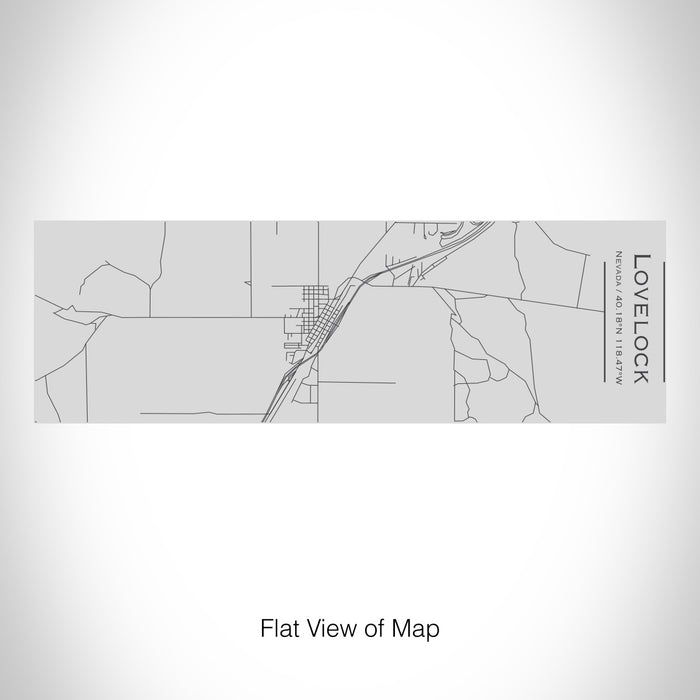 Rendered View of Lovelock Nevada Map on 10oz Stainless Steel Insulated Cup with Sipping Lid