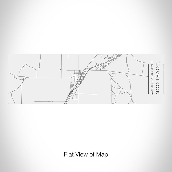 Rendered View of Lovelock Nevada Map on 10oz Stainless Steel Insulated Cup with Sliding Lid in White