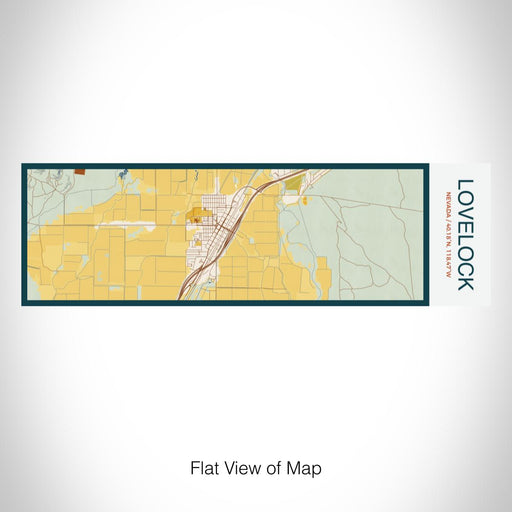 Rendered View of Lovelock Nevada Map on 10oz Stainless Steel Insulated Cup in Woodblock with Sliding Lid