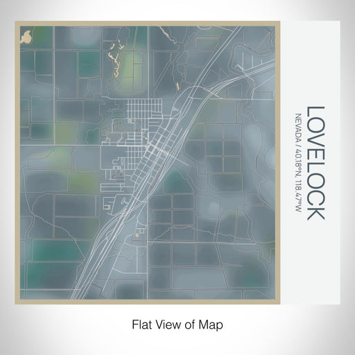 Rendered View of Lovelock Nevada Map on 17oz Stainless Steel Insulated Tumbler in Afternoon Map Style