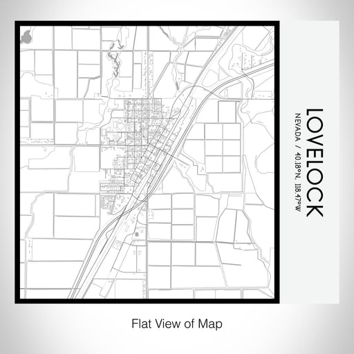 Rendered View of Lovelock Nevada Map on 17oz Stainless Steel Insulated Tumbler in Classic Map Style