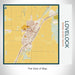 Rendered View of Lovelock Nevada Map on 17oz Stainless Steel Insulated Tumbler in Woodblock Map Style