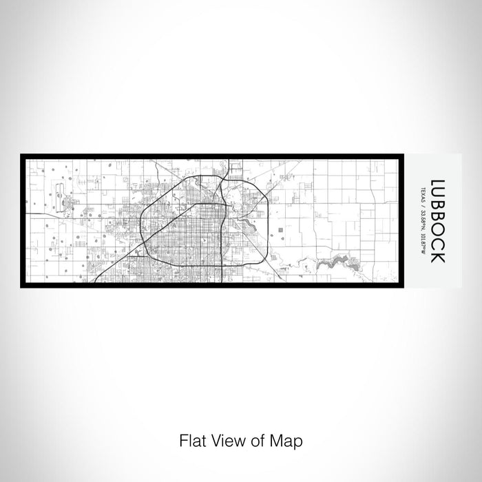 Rendered View of Lubbock Texas Map on 10oz Stainless Steel Insulated Cup in Classic with Sliding Lid