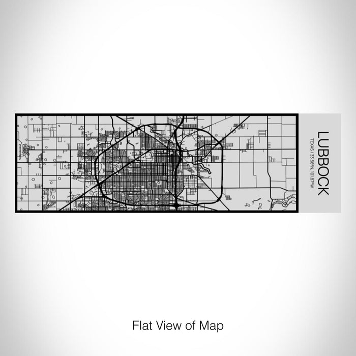 Rendered View of Lubbock Texas Map on 10oz Stainless Steel Insulated Cup with Sipping Lid