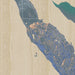 Lummi Island Washington Map Print in Afternoon Style Zoomed In Close Up Showing Details