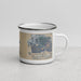Right View Custom Lummi Island Washington Map Enamel Mug in Afternoon