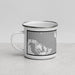 Left View Custom Lummi Island Washington Map Enamel Mug in Classic