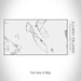 Rendered View of Lummi Island Washington Map on 17oz Stainless Steel Insulated Cola Bottle in White