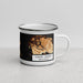 Right View Custom Lummi Island Washington Map Enamel Mug in Ember