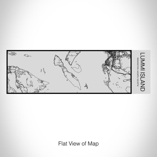 Rendered View of Lummi Island Washington Map on 10oz Stainless Steel Insulated Cup with Sipping Lid