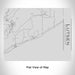 Rendered View of Lutsen Minnesota Map Engraving on 20oz Stainless Steel Insulated Bottle with Bamboo Top