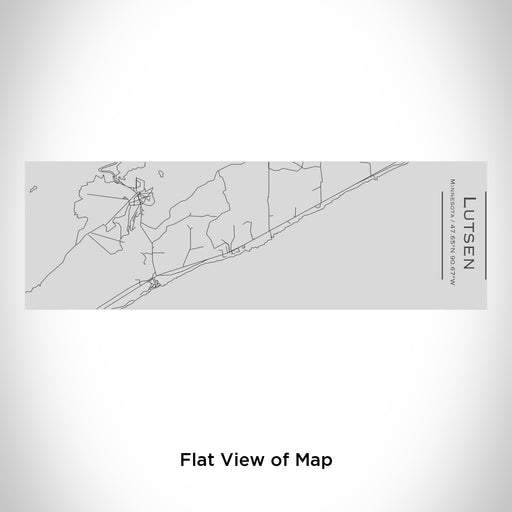 Rendered View of Lutsen Minnesota Map Engraving on 10oz Stainless Steel Insulated Cup with Sipping Lid