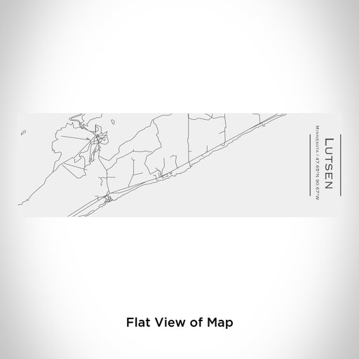 Rendered View of Lutsen Minnesota Map Engraving on 10oz Stainless Steel Insulated Cup with Sliding Lid in White