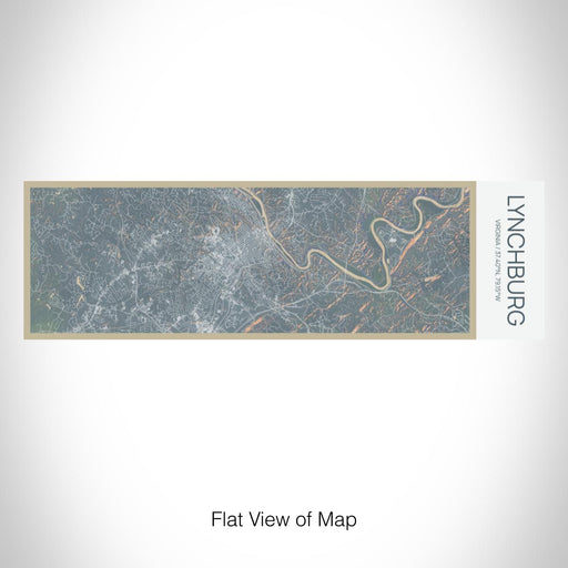 Rendered View of Lynchburg Virginia Map on 10oz Stainless Steel Insulated Cup in Afternoon with Sliding Lid