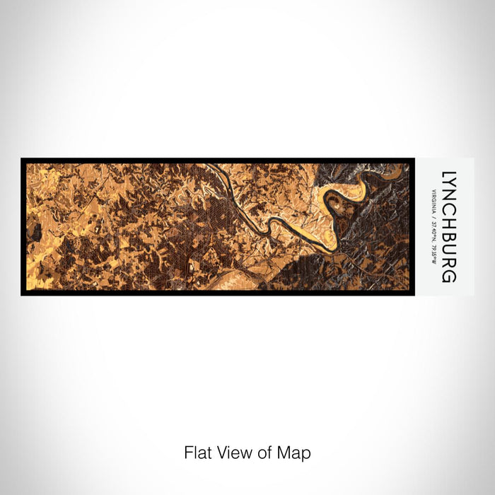 Rendered View of Lynchburg Virginia Map on 10oz Stainless Steel Insulated Cup in Ember with Sliding Lid