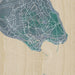 Mackinac Island Michigan Map Print in Afternoon Style Zoomed In Close Up Showing Details